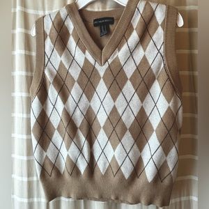 Tan & Brown Streetwear Society Sweater Vest